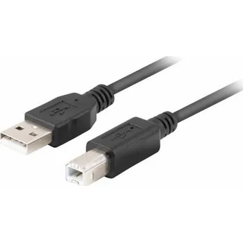 Datový kabel Lanberg USB-A - USB-B USB kabel 1,8 m černý (CA-USBA-15CU-0018-BK)