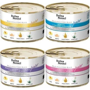 Krmivo pro psa Dolina Noteci PREMIUM malá plemena JUNIOR MIX 12x185g SLEVA 2%