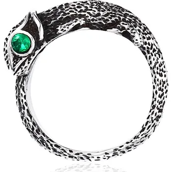 Prsten Ocelový prstýnek s ještěrkou