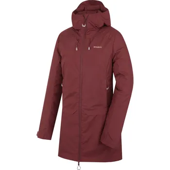 Dámský kabát Husky Dámský hardshellový plněný kabát Naveli L XL - plus, dark bordo