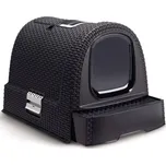 Curver WC kryté Rattan 39x39x51cm antracit + TRIXIE škrábac