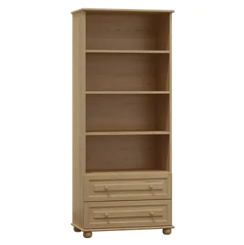 regál Kombinovaná vitrína MB 67 borovice masiv 60x190x42 cm