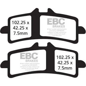 Brzdový systém BRZDOVÉ DESTIČKY EPFA SIN EXT PRO BENELLI TNT 1130 2013-2016