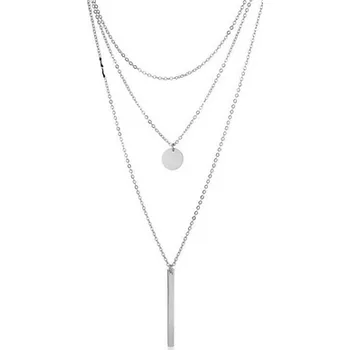 Náhrdelník B-TOP Vícevrstvý náhrdelník z nerezové oceli FASHION