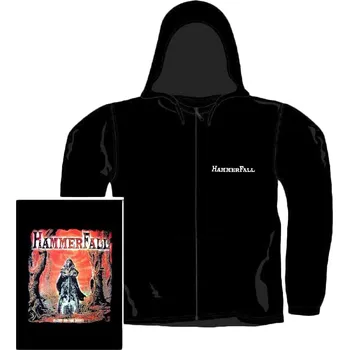 Dámská mikina dámská mikina s kapucí a zipem Hammerfall - Glory To The Brave