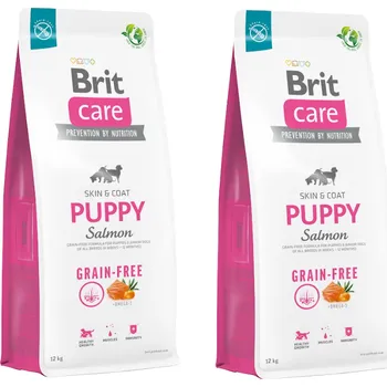 Volný čas BRIT CARE Dog Grain-free Puppy Salmon 2x12kg