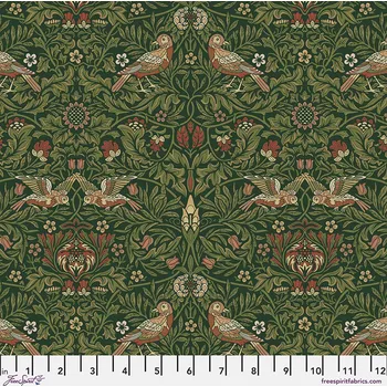 Free Spirit William Morris Emery Walker's House 097 TUMP zelená bavlněná látka