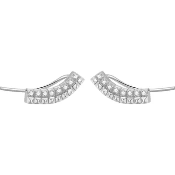 Náušnice Rosato Podélné stříbrné náušnice se zirkony Cubica RZO040 + 2 měsíce na vrácení zboží