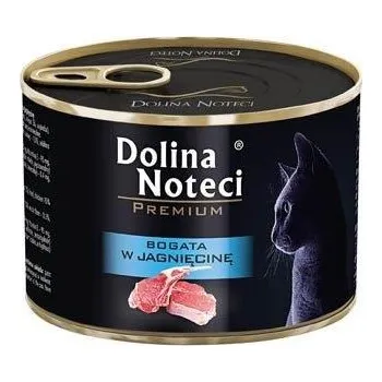Krmivo pro kočku Dolina Noteci Premium pro kočky s vysokým obsahem jehněčího masa 12x185g SLEVA 2%
