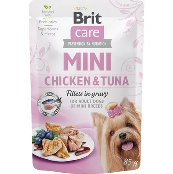 Brit Care Mini Chicken & Tune fillets in gravy 85g