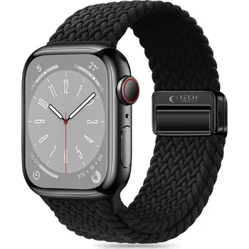 Řemínek na hodinky Řemínek TECH-PROTECT pro Apple Watch 42mm / 41mm / 40mm / 38mm - nylonový - pletený - černý