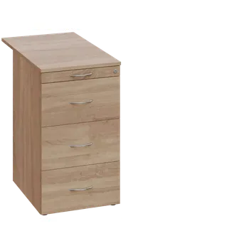 Zásuvkový kontejner CKC 1 - 81 kontejner přístavný, 4-zásuvkový, deska 18 mm, centrální zámek, tužkovnice, dub bardolino