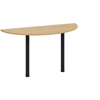 Stolová podnož CJC 1 - 140 přístavba jednací, kovová podnož černá, síla desky 18 mm, široká 1400 mm, javor horský