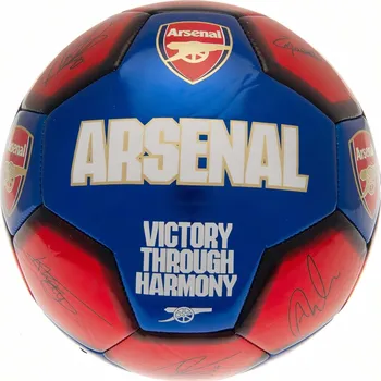 Fotbalový míč Arsenal FC Fotbalový míč Arsenal FC, červeno-modrý, podpisy, vel. 1