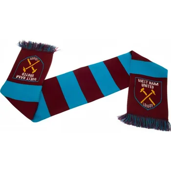 Šála WEST HAM UNITED FC Šála West Ham United FC, vínovo-modrá, 132x19 cm