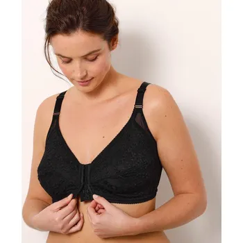 Podprsenka Blancheporte Podprsenka pro větší poprsí se zapínáním vpředu, bez kostic černá 85D