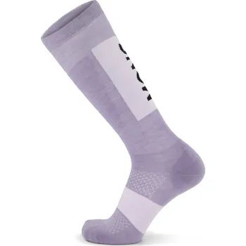 Pánské oblečení Merino ponožky MONS ROYALE ATLAS MERINO SNOW SOCK thistle cloud Velikost: L
