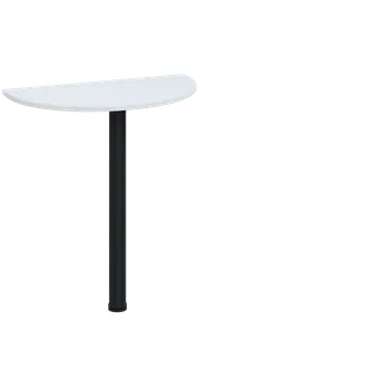 Stolová podnož CJD 1 - 70 přístavba jednací, kovová podnož černá, síla desky 18 mm, široká 700 mm, bílá