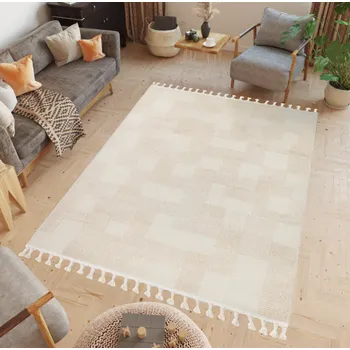 Koberec Minimalistický koberec v béžové barvě RIO LOOP Šířka: 80 cm | Délka: 150 cm