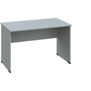 Psací stůl CPL 27 - 12 stůl kancelářský, dřevěná podnož, deska 25 mm, široký 1200 mm, šedá