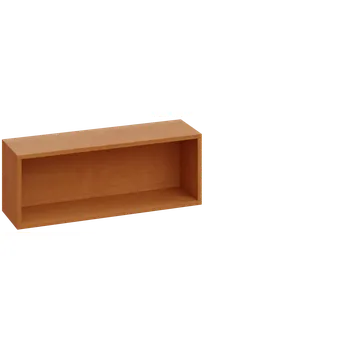 police CPB - 80 police na zeď, deska 18 mm, 300x800x240, olše jantar