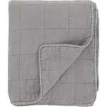 Šedý přehoz s opraným vzhledem Aix Vintage Quilt - 130*180 cm