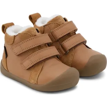 Chlapecké tenisky BUNDGAARD BAREFOOT dětská zimní obuv - Bloom Tex Cognac Velikost: 21