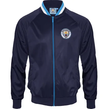 Pánská větrovka MANCHESTER CITY FC Bunda Manchester City FC, modrá, bomber, zip Velikost: L