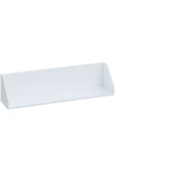 police CPA 1 - 100 police na zeď, deska 18 mm, 240x1000x240, bílá