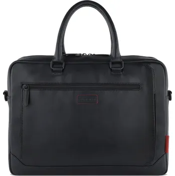 Pánská aktovka Pánská kožená taška na notebook Bugatti Casper - černá