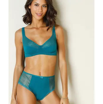 Podprsenka Sada 2 polovyztužených podprsenek Tropea, bez kostic smaragdová+ nám.modrá 70B