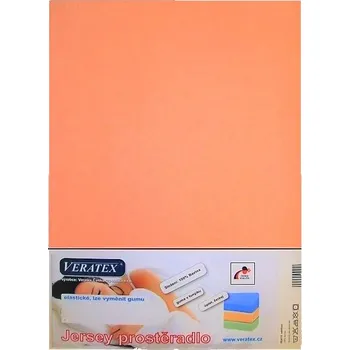 Jersey prostěradlo postýlka 70x140 cm (č.11-lososová)