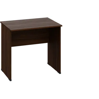 Psací stůl CPL 16 - 8 stůl kancelářský, dřevěná podnož, deska 18 mm, široký 800 mm, ořech královský