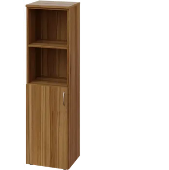 Šatní skříň CN 4 - 4DN2 skříň, 1-dveřová/nika, levá, 1450x400x400, ořech světlý