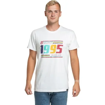 Pánské tričko Pánské triko Meatfly 1995 24/25 White M