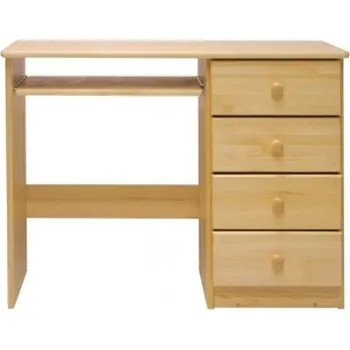 Psací stůl Nabytek-dreveny.cz Psací stůl WOOD 103 PRAVÝ šířka 100 cm borovice masiv Barevné provedení: Přírodní lakovaná