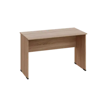 Psací stůl CPL 26 - 12 stůl kancelářský, dřevěná podnož, deska 25 mm, široký 1200 mm, dub bardolino