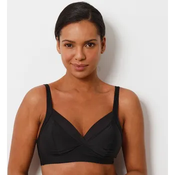 Dámské spodní prádlo Podprsenka Feel Good Support z mikrovlákna, bez kostic černá 80D