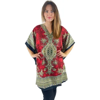 Dámské šaty Kaftan krátký ORNAMENT red - II. jakost
