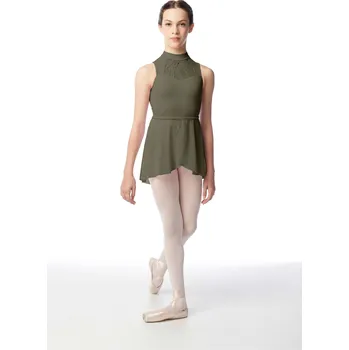 Dívčí sukně Lulli,Dívčí zavinovací sukýnka LUB857C, khaki 140-146