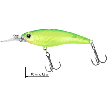 Umělá nástraha Wobler DAIWA Steez Shad 60SP-SR - 6 cm - Akabane Lime
