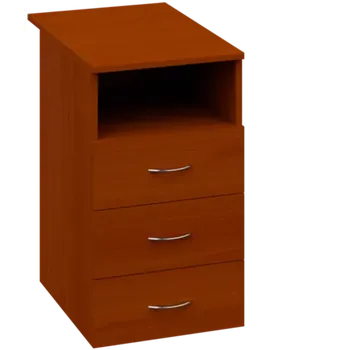 Zásuvkový kontejner CKC 2 - 74 kontejner přístavný, 3-zásuvkový/nika, deska 25 mm, centrální zámek, třešeň šumavská