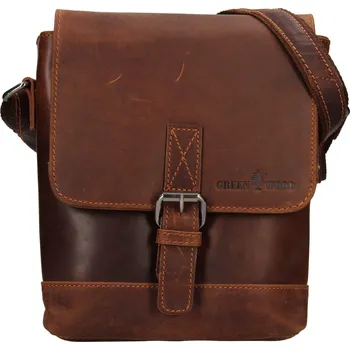 Pánská aktovka Pánská kožená taška přes rameno Greenwood Fion - hnědá