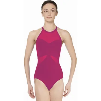 Body Lulli,Baletní trikot se síťkou LUB822, fuchsiová M