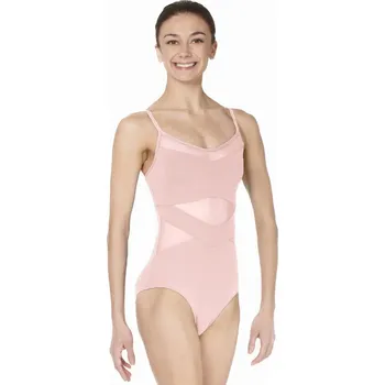 Body Lulli,Baletní trikot se síťkou LUB823, sv. růžová L