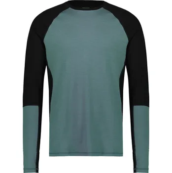 Pánské tričko Merino triko MONS ROYALE OLYMPUS LS burnt sage / black Velikost: XL