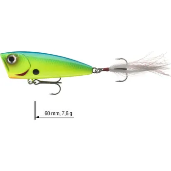 Umělá nástraha Wobler DAIWA Steez Popper 60F - 6 cm - Blue Back Chart