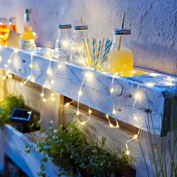 Vánoční dekorace Astoreo LED solární světelný řetěz Variety bílá