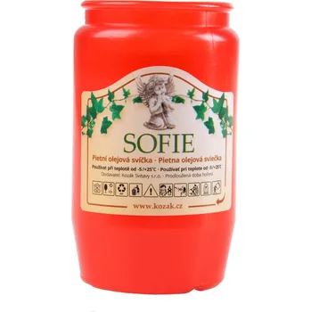 Svíčka BOLSIUS Svíčka olejová 150g 54hodin SOFIE červená