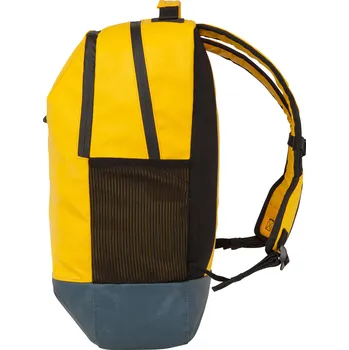 Sportovní taška DECATHLON Batoh 25 litrů vodoodpudivý žlutý ORANŽOVÁ|ŽLUTÁ